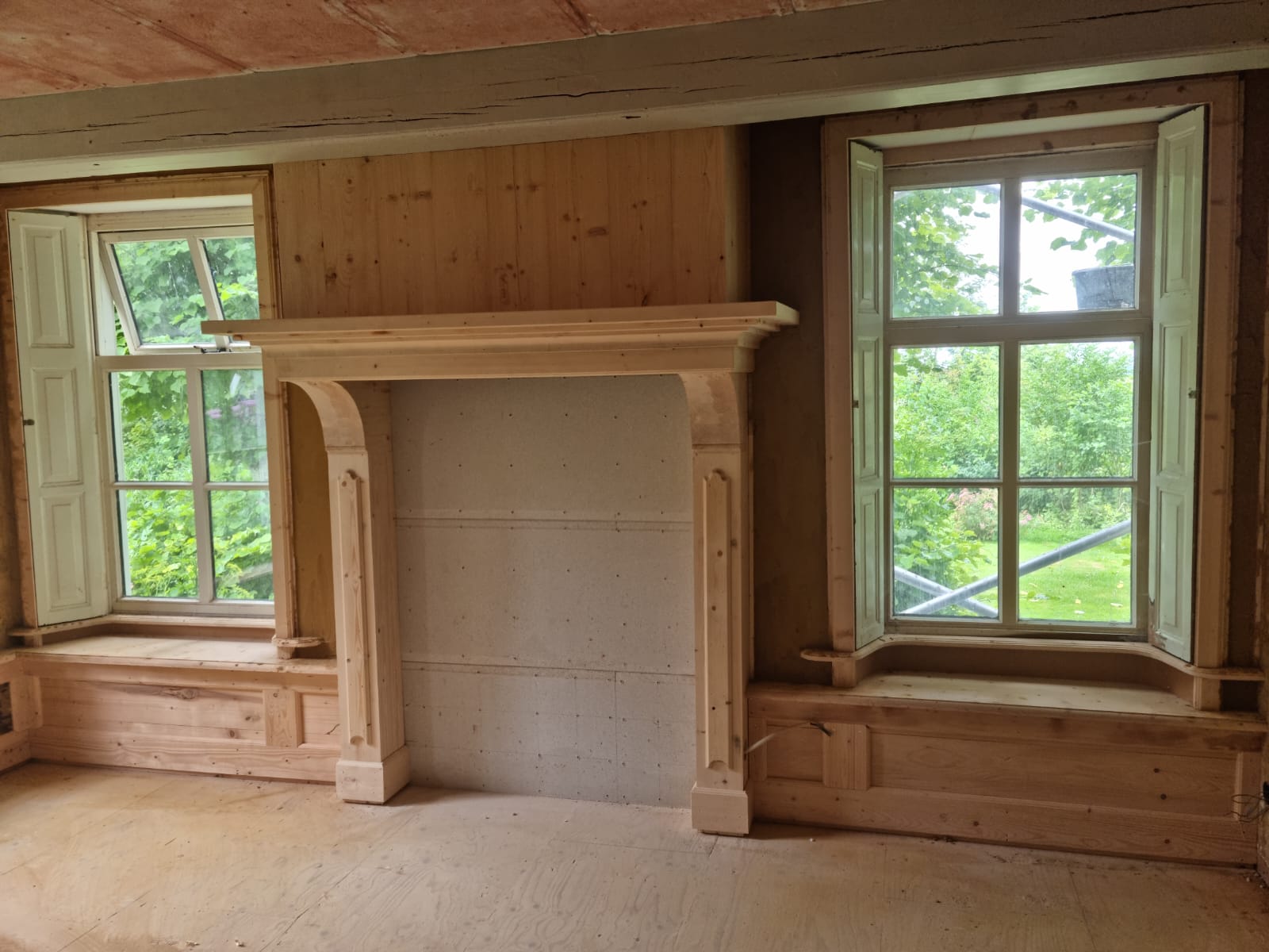 Schouw en lambrisering